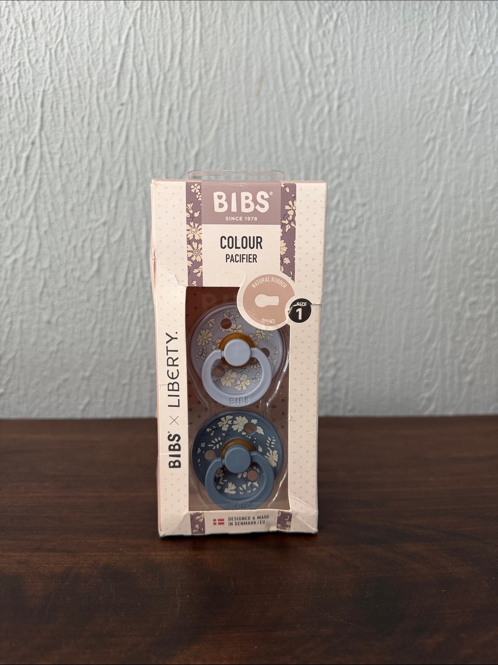BIBS Colour Pacifier Set - Blue Floral